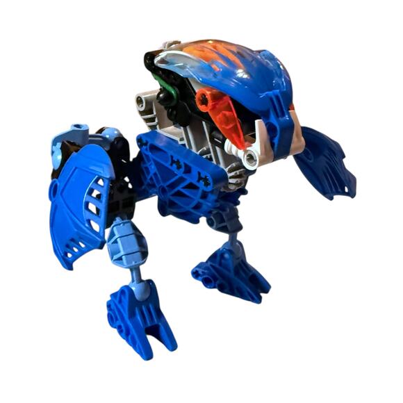 Vintage LEGO BIONICLE Gahlok Blue Orange 8562 Set with Canister NO BOOKLET - Picture 5 of 13